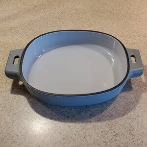 Pampered Chef 1 QT Enameled Cast Iron Baker - Gray